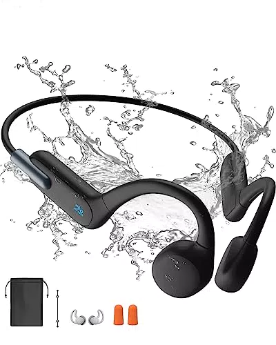 "Bluetooth Knochenschall Kopfhörer für Schwimmen und Laufen - IPX8 Wasserdicht"
