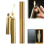 Kreatives Nunchaku Kerosin Feuerzeug - Vintage Winddichtes Messingfeuerzeug für Männer