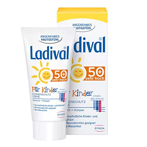 "Ladival Kinder Sonnencreme LSF 50+ für Gesicht und Hände"