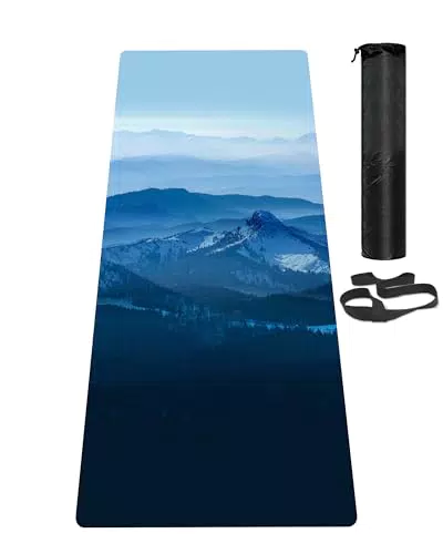 LaiEr Yogamatte, rutschfeste, umweltfreundliche Trainingsmatte mit Tragegurt
