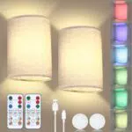 Wandleuchte mit Fernbedienung und RGB-Farbwechsel - Dimmbar und kabellos