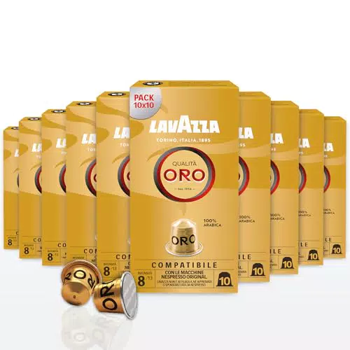 Lavazza Qualità Oro Kaffeekapseln, fruchtig-floraler Geschmack, Nespresso kompatibel