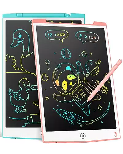 LCD Schreibtafel 12 Zoll - Elektronisches Schreibtablett für Kinder ab 2 Jahren