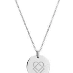 LIEBESKIND Damen-Kette mit Anhänger Edelstahl mattiert 45 cm - LJ-0073-N-45