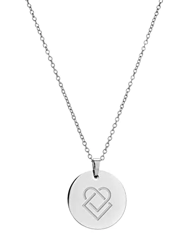 LIEBESKIND Damen-Kette mit Anhänger Edelstahl mattiert 45 cm - LJ-0073-N-45