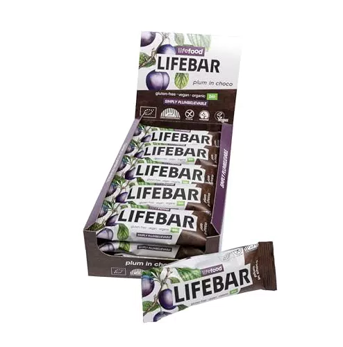 Bio Lifefood Lifebar InChoco Riegel - Veganer Energieriegel mit Schokoüberzug