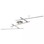Lindby LED Deckenleuchte 'Kasen' dimmbar mit Fernbedienung - Moderne Aluminium Deckenlampe für Wohnzimmer & Esszimmer
