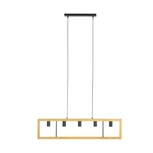 Pendelleuchte aus Holz für Wohnzimmer & Esszimmer - Landhausstil & Vintage Design