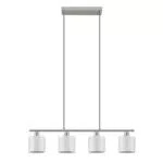 Pendelleuchte Lindby Darima aus Aluminium für Wohnzimmer & Esszimmer - Modernes Design (4-flammig, E14)