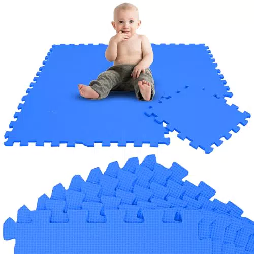 LittleTom Spielmatte Baby Puzzlematte - Krabbelmatte 30x30 - Babydecke Spieldecke - Bodenmatte Kinderzimmer - Babymatte Bodenschutzmatte.