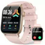 Smartwatch-Damen von LLKBOHA mit Telefonfunktion - IP68 Wasserdicht, Herzfrequenz, Blutsauerstoff, Schlafüberwachung - Whatsapp Funktion für iOS und Android
