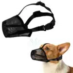 Maulkorb für Hunde - Atmungsaktiver Mesh Maulkorb zur Verhinderung von Beißen, Kauen und Bellen