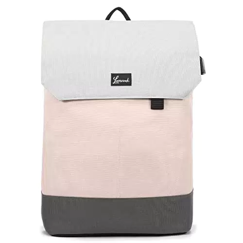 Eleganter LOVEVOOK Damen Rucksack mit Laptopfach 15,6 Zoll - Wasserdichter Tagesrucksack für Uni, Schule und Büro - Rosa