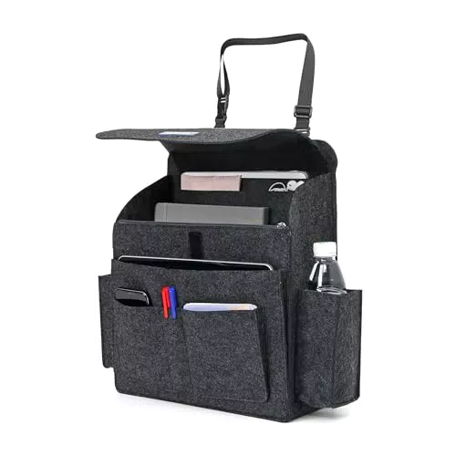 Auto Organizer Lucky Sign - Platzsparender Beifahrersitz Organizer mit Verstellbaren Schultergurten und Praktischen Aufbewahrungstaschen