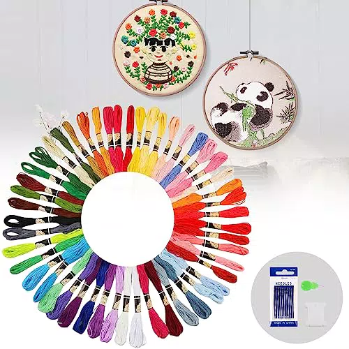 Stickerei Set von MAKEASY: Stickgarn Starter Kit für Kreuzstich-Anfänger