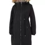 MAMALICIOUS Damen Winterjacke mit Kapuze 3in1, Schwarz