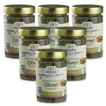 Bio Grüne & Kalamata Oliven mit Chili & Kräutern - 6er Pack