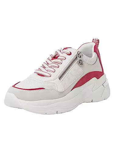 Marco Tozzi Damen Sneaker aus hochwertigem Leder - Ideal für Business und Freizeit