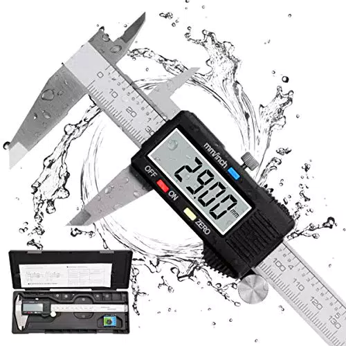 Digitale Schieblehre aus Edelstahl mit LCD Display - Wasserdicht und staubdicht - Für Haushalt und Industrie