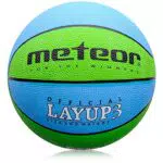 Meteor® Kinder Basketball Layup Größe 4 - Ideal für Kinderhände 5-10 Jahre - Mini Basketball für Outdoor-Spaß