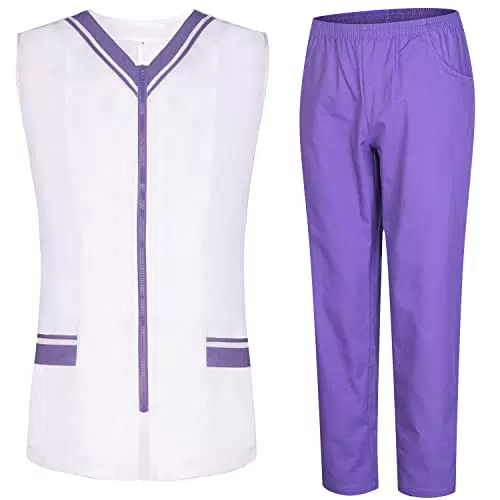 MISEMIYA Peeling-Set für Damen - Arztuniform Damen mit Hemd und Hose - Medizinische Uniform