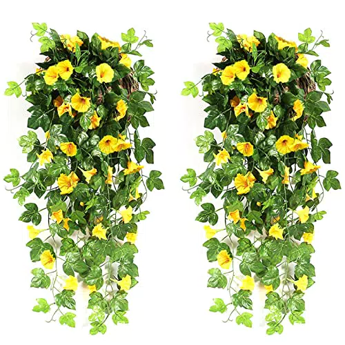 Kunstblumen Hängend - Künstliche Blumen für Draußen und Drinnen