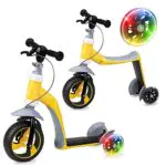 ELIOS 2-in-1 Laufrad und Tretroller für Kinder ab 2 Jahren - Höhenverstellbarer Lenker, LED-Rollen