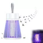 Moskitoabwehrlampe von Mozz Guard - Wasserdichte Outdoor-Lampe 2024 - 3-in-1 Akku-Moskitoabwehrlampe, tragbar und aufhängbar - Innen und Außen geeignet.