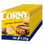 Corny Müsliriegel Schoko-Banane - Leckere Knusperriegel mit Schokolade und Banane