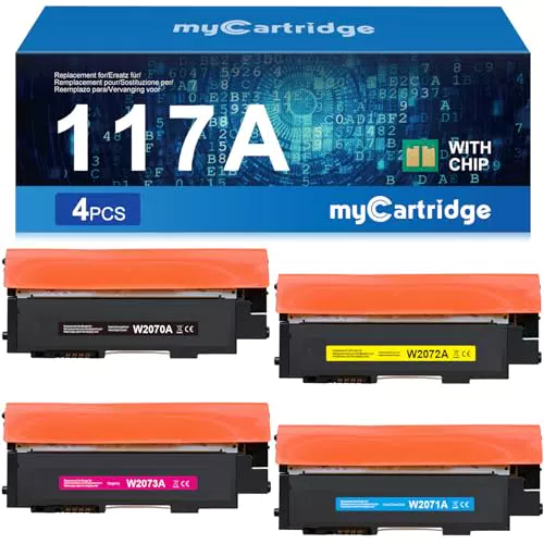 Toner Kompatibel für HP 117A - Ersatz für Color Laser MFP Modelle - 4er-Pack