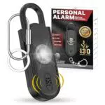 Persönlicher Alarm mit LED Blitzlicht-Signal und Taschenlampe - Naiicute Sirenenalarm für Frauen, Kinder und Ältere