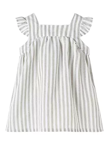 NAME IT Baby-Mädchen NBFHUSILLE CAPSL Dress Kleid, Créme De Pêche