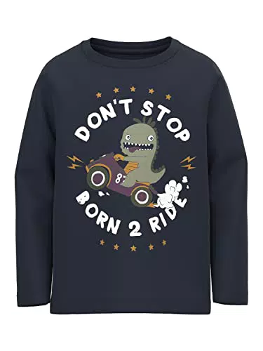 NAME IT Jungen Langarmshirt, Größe 104