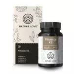 NATURE LOVE® Vitamin K2 MK7 Tabletten - Hochdosiertes all-trans Menaquinon - Vegan & laborgeprüft