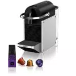 Nespresso De'Longhi Pixie EN127.S Kaffee Kapselmaschine mit Direktwahltasten und ECO-Modus