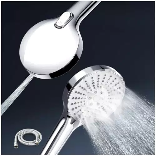 Duschkopf Newentor Regendusche mit Wassersparend und Hochdruck, 6 Strahlarten