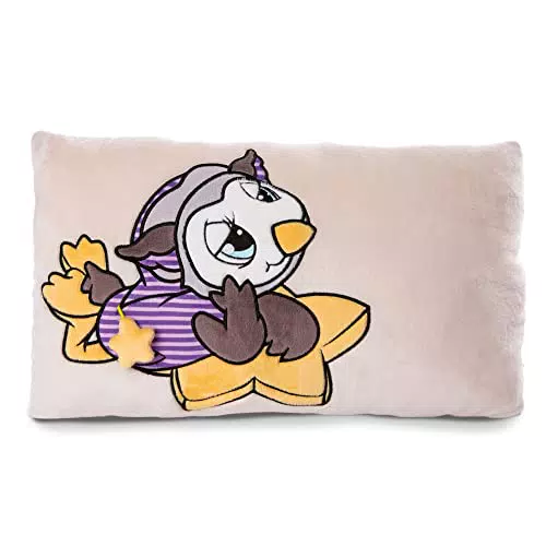NICI Kuschelkissen Schlafmützen Eule Olafina - Flauschiges Kuscheltierkissen für Kinder - Rechteckiges Stofftierkissen zum Kuscheln und Schlafen