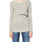 Noppies Umstandsmode Damen Langarmshirt - Grau - XL