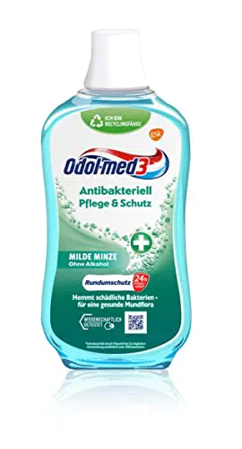Odol-med3 Mundspülung Antibakteriell - Pflege & Schutz, alkoholfrei, 500ml