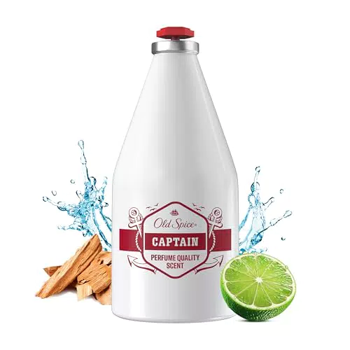 "Old Spice Captain After Shave Lotion für Männer - Kühlendes Rasierwasser mit antiseptischer Wirkung"