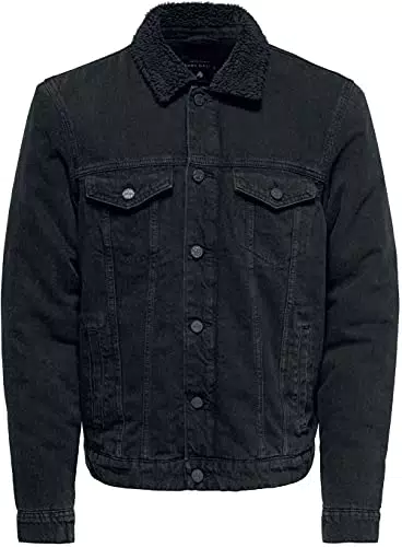 ONLY & SONS Herren Jacke Louis Schwarz