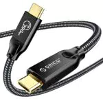 ORICO USB C Datenkabel 20 Gbps, USB 3.2 Gen2X2, USB C auf USB C 100W Ladekabel - Kompatibel mit Laptop, Mobiltelefon, Hubs, Docking Stations