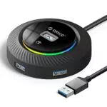 ORICO USB Hub mit 4-Port RGB USB 3.0 für MacBook, iMac, Surface Pro - Netzteil inklusive