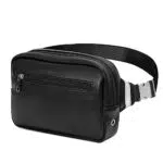Bauchtasche aus PU Leder für Damen und Herren - Ideal für Sport, Laufen und Reisen