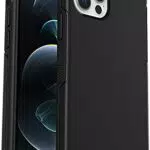 OtterBox iPhone 12 / 12 Pro Schutzhülle - Sturzsicher & Transparent, Symmetry Serie, Schwarz