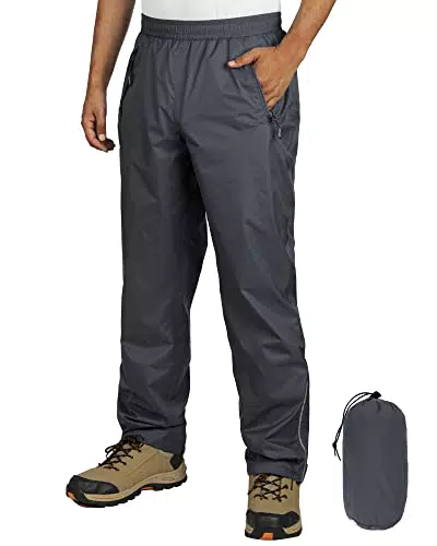 Outdoor Ventures Herren Regenhose - Wasserdichte Überziehhose für Fahrrad und Wanderungen
