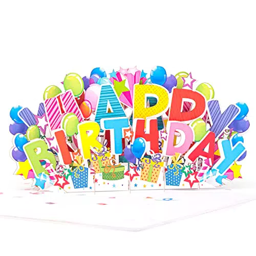 papercrush® Pop-Up Geburtstagskarte "Happy Birthday" - 3D Geschenkkarte für Kinder