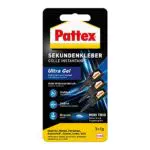 Pattex Sekundenkleber Ultra Gel Trio - Extra starker Superkleber für Gummi, Leder, Holz