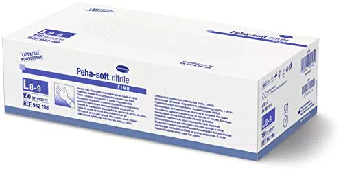 Peha-soft Nitril Einweghandschuhe für Untersuchungen, Größe L