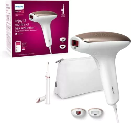 Philips Lumea IPL Haarentfernungsgerät 7000 Series - Körper und Gesicht, Satin Compact Trimmer